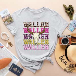 Morgan Wallen Shirt Youth Morgan Wallen Shirt For Concert Wallen Bull Skull Tee Cowboy Wallen Tshirt revetee 2