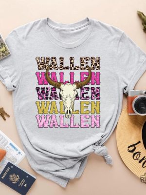 Morgan Wallen Shirt Youth Morgan Wallen Shirt For Concert Wallen Bull Skull Tee Cowboy Wallen Tshirt revetee 2