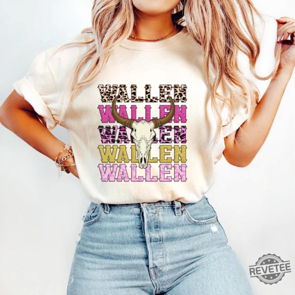 Morgan Wallen Shirt Youth Morgan Wallen Shirt For Concert Wallen Bull Skull Tee Cowboy Wallen Tshirt revetee 4