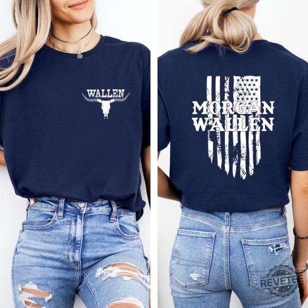 Morgan Wallen Shirt Morgan Wallen Bull Skull Tee Country Music Tee Cowgirl Shirt Bullhead Shirt Western Shirt revetee 2