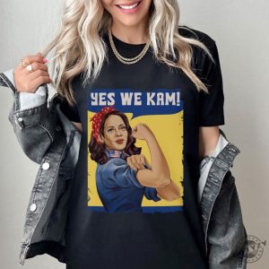 Kamala Harris Yes We Kam Shirt Female President Sweatshirt Kamala Harris Tshirt Unisex Hoodie Election Shirt giftyzy 5