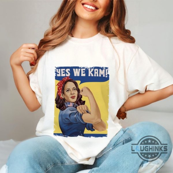 yes we kam kamala harris shirt kamala harris for president shirts strong women election tee 2024 vote for female president tshirt sweatshirt hoodie laughinks 5