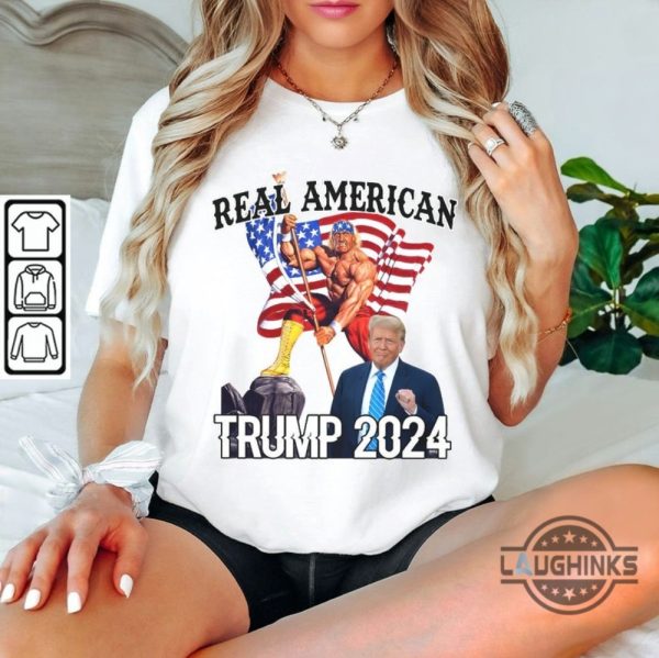 i am a real american hulk hogan trump shirt donald trump 2024 funny shirts trumpamania tee laughinks 5