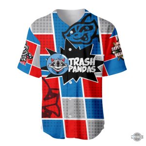 rocket city trash pandas baseball jersey shirt marvel superhero night 2024