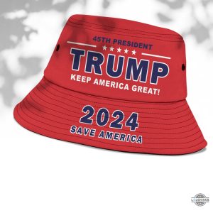 trump bucket hat 45th president donald trump keep america great 2024 hat save america maga hats laughinks 3