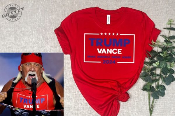 Hulk Hogan Trump Vance Make America Great Again 2024 Shirt giftyzy 1