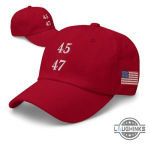 trump 45 47 embroidered baseball cap trump 47 hats with american flag embroidery laughinks 5