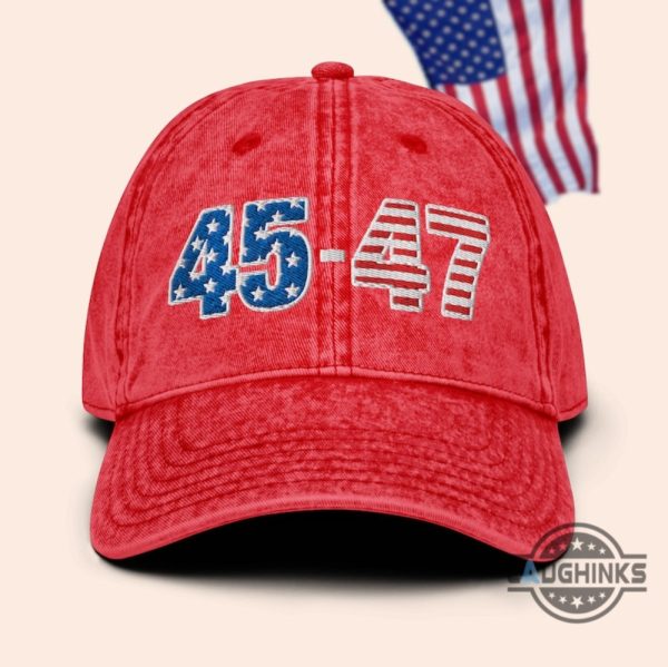 45 47 trump vintage dad hat trump 47 embroidered classic baseball caps and distressed dad hats laughinks 6