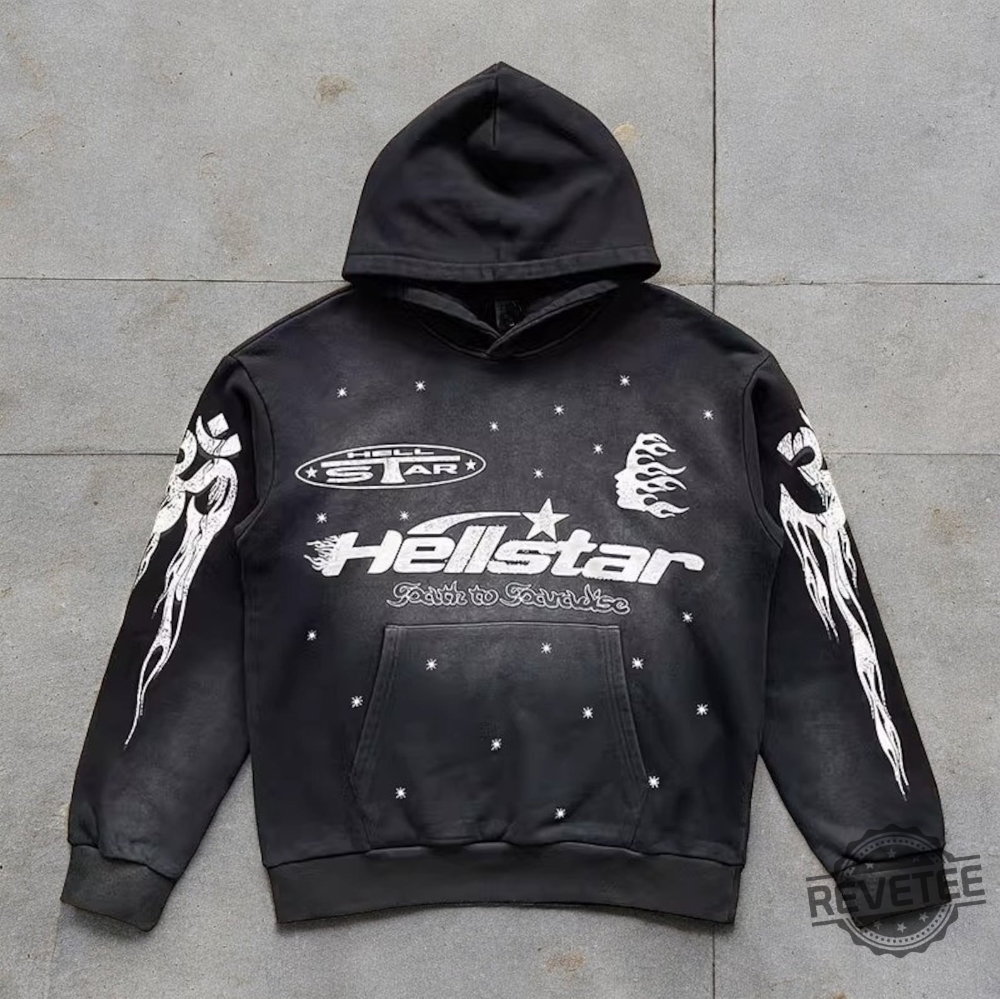 Hellstar Black Tracksuit Flame Tracksuit Hellstar Sports Hoody Hellstar Hoody Hellstar Shirt