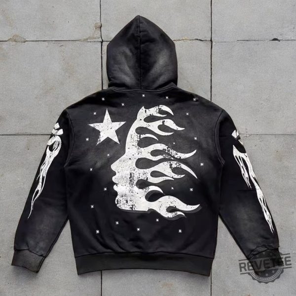 Hellstar Black Tracksuit Flame Tracksuit Hellstar Sports Hoody Hellstar Hoody Hellstar Shirt revetee 2