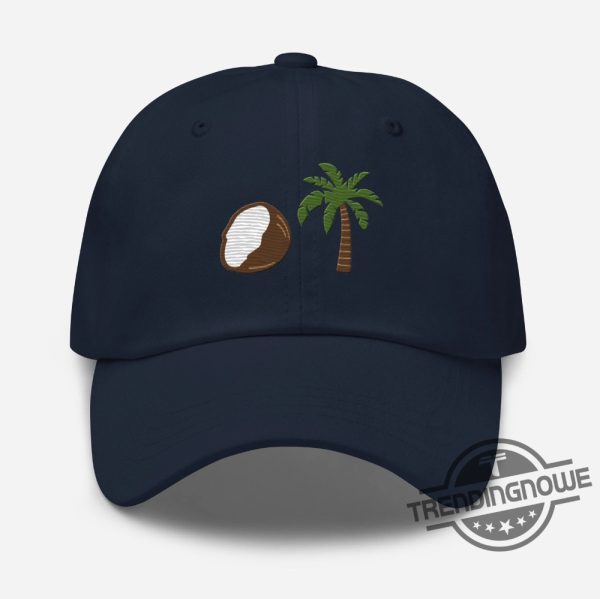 Coconut Palm Tree Emoji Hat Funny Kamala Harris Quote You Think 2024 Election Cap You Exist Quote Kamala President Hat trendingnowe 3