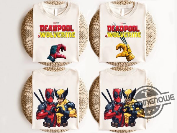 Deadpool And Wolverine Shirt Marvel Deadpool Wolverine Besties Shirt Disney Superhero Shirt Disney Anti Hero Shirt trendingnowe 1