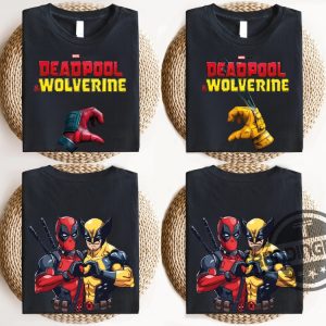 Deadpool And Wolverine Shirt Marvel Deadpool Wolverine Besties Shirt Disney Superhero Shirt Disney Anti Hero Shirt trendingnowe 2