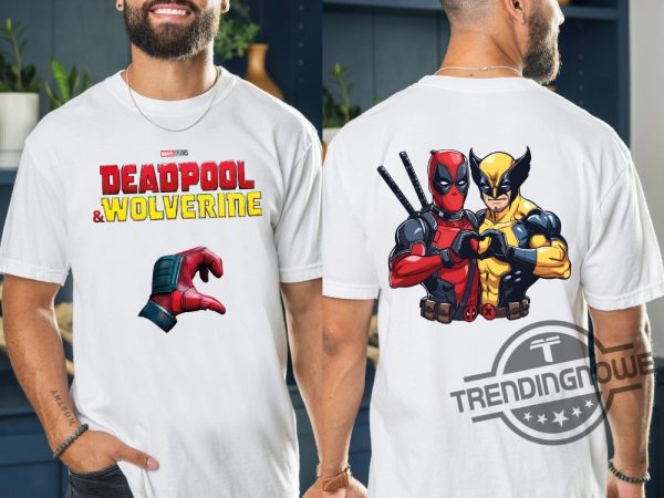 Deadpool And Wolverine Shirt Marvel Deadpool Wolverine Besties Shirt Disney Superhero Shirt Disney Anti Hero Shirt trendingnowe 3