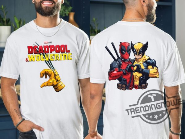 Deadpool And Wolverine Shirt Marvel Deadpool Wolverine Besties Shirt Disney Superhero Shirt Disney Anti Hero Shirt trendingnowe 4