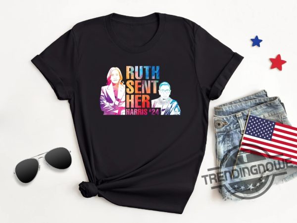 Vote Like Ruth Sent You Shirt Kamala Harris 24 Ruth Sent Her T Shirt Feminist Political Shirt Harris 47 Shirt trendingnowe 2