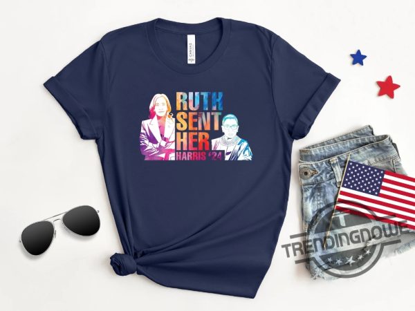 Vote Like Ruth Sent You Shirt Kamala Harris 24 Ruth Sent Her T Shirt Feminist Political Shirt Harris 47 Shirt trendingnowe 3