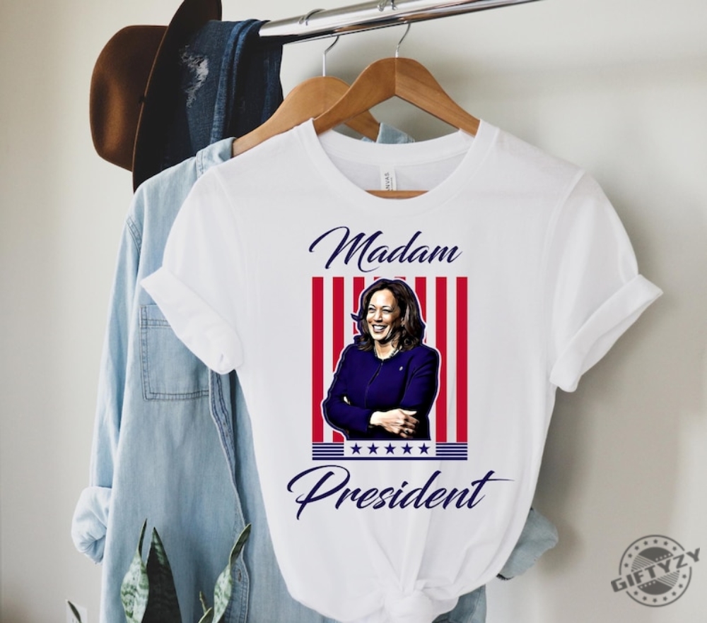 Kamala Harris Presidential Shirt Madam President Tshirt Kamala Rally Sweatshirt Presidential Election 2024 Shirt giftyzy 1