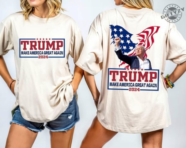 Make America Great Again Shirt Shooting Pennsylvania Rally Tshirt Trump Supporter Sweatshirt Donald Trump Shot Hoodie Trump 2024 Shirt giftyzy 1