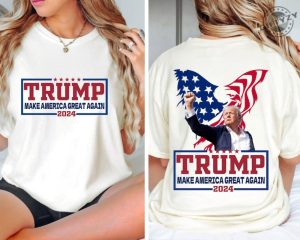 Make America Great Again Shirt Shooting Pennsylvania Rally Tshirt Trump Supporter Sweatshirt Donald Trump Shot Hoodie Trump 2024 Shirt giftyzy 2