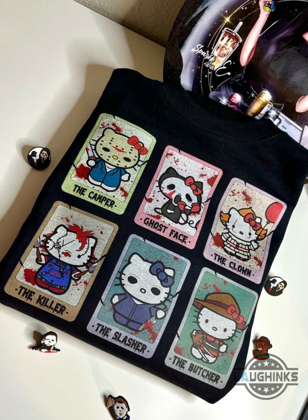 Hello Kitty As Horror Movie Characters Halloween Shirt