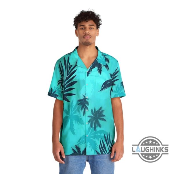 gta vice city shirt grand thef auto tommy vercetti blue hawaiian button up shirts and shorts laughinks 4