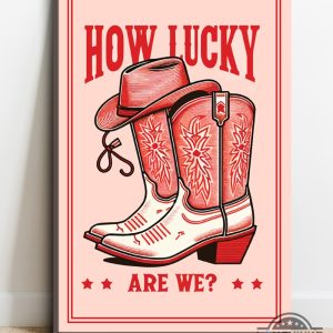 how lucky are we zach bryan canvas printed poster