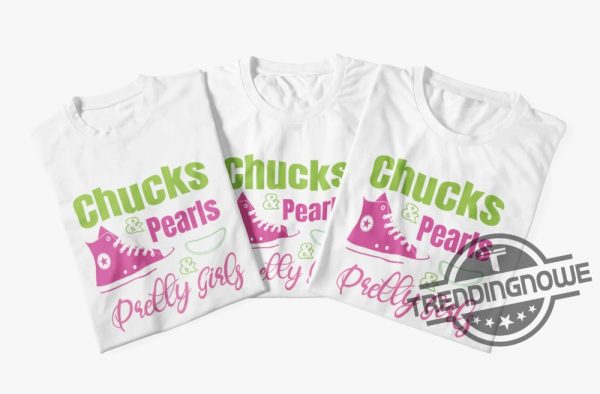 Chucks And Pearls And Pretty Girls Shirt Kamala Harris For President 2024 Tshirt Kamala Harris 2024 Shirt trendingnowe 2