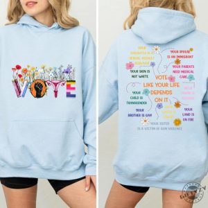 Retro Floral Vote Shirt Vote Like Ruth Sent You Tshirt Pro Choice Sweatshirt Banned Books Reproductive Rights Hoodie Political Activism Shirt giftyzy 7