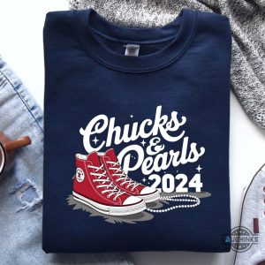 chucks and pearls shirt kamala harris 2024 tshirt sweatshirt hoodie first madam president shirts laughinks 1