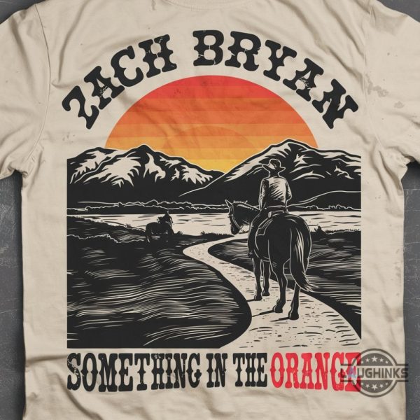 zach bryan something in the orange graphic t shirt concert