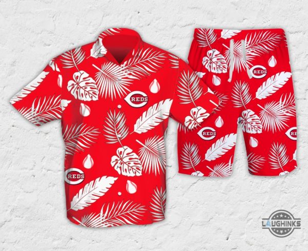 cincinnati reds hawaiian shirt for blood donors in july 2024 reds aloha tropical summer button up shirts laughinks 2