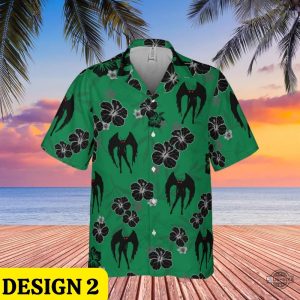 mothman button up shirt mothman hawaiian shirts and shorts mothman halloween costume green grey pink laughinks 2