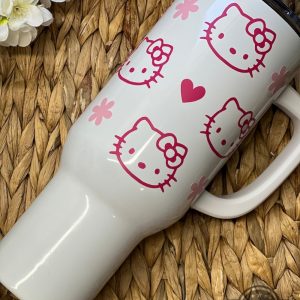 hello kitty stanley cup 40 oz dupe for sale sanrio pink heart cute hello kitty tumbler cups 40oz laughinks 3