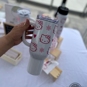 hello kitty stanley cup 40 oz dupe for sale sanrio pink heart cute hello kitty tumbler cups 40oz laughinks 5