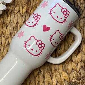 hello kitty stanley cup 40 oz dupe for sale sanrio pink heart cute hello kitty tumbler cups 40oz laughinks 6