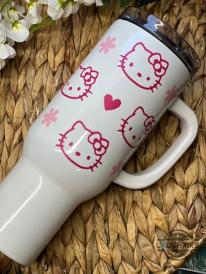 hello kitty stanley cup 40 oz dupe for sale sanrio pink heart cute hello kitty tumbler cups 40oz laughinks 6