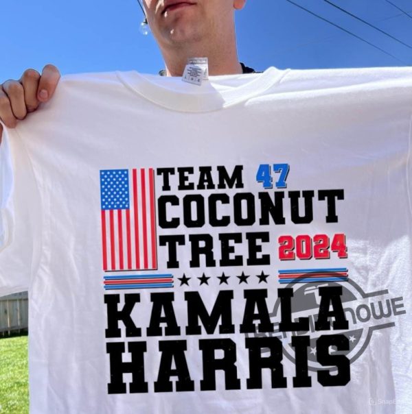 Team 47 Coconut Tree Shirt Kamala Harris Coconut Tree Shirt Kamala 2024 President Shirt trendingnowe 4