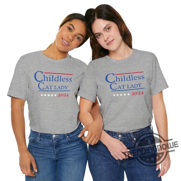 Childless Cat Lady Shirt Coconut Tree Harris 47 Shirt Childless Cat Lady Kamala Harris T Shirt 2024 Vote Blue Shirt trendingnowe 3