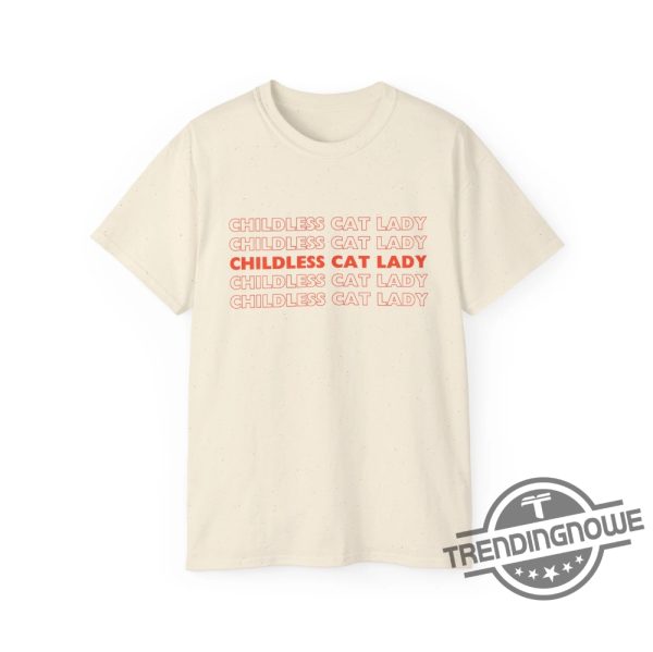 Childless Cat Lady T Shirt Vote Blue Shirt Coconut Tree Harris 47 Shirt Childless Cat Lady Kamala T Shirt 2024 trendingnowe 3