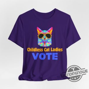 Childless Cat Lady Shirt Cat Lady Shirt Vote Blue Shirt Coconut Tree Harris 47 Shirt Childless Cat Lady Kamala T Shirt 2024 trendingnowe 3