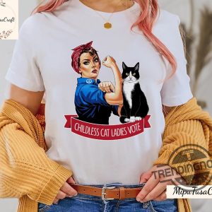 Childless Cat Lady 2024 T Shirt Childless Cat Lady Shirt Cat Coconut Tree Harris 47 Shirt Childless Cat Lady Kamala T Shirt 2024 trendingnowe 2