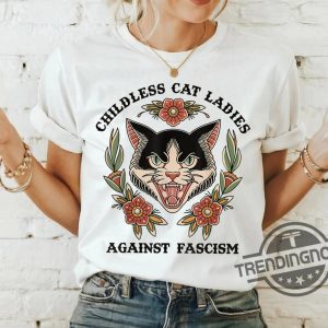 Childless Cat Ladies Against Fascism Shirt Kamala Harris Shirt Childless Cat Lady Kamala T Shirt Kamala Harris 2024 Shirt trendingnowe 1
