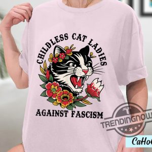 Childless Cat Lady T Shirt Childless Cat Ladies Against Fascism Shirt Kamala Harris Shirt Kamala Harris 2024 Shirt trendingnowe 1