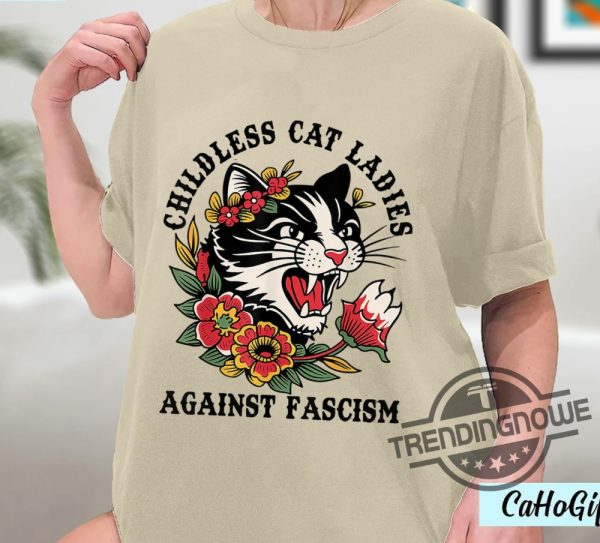 Childless Cat Lady T Shirt Childless Cat Ladies Against Fascism Shirt Kamala Harris Shirt Kamala Harris 2024 Shirt trendingnowe 2