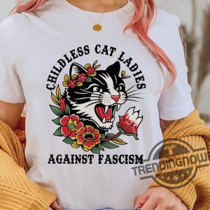Childless Cat Lady Sweatshirt Shirt Childless Cat Ladies Against Fascism Shirt Kamala Harris Shirt Kamala Harris 2024 Shirt trendingnowe 1