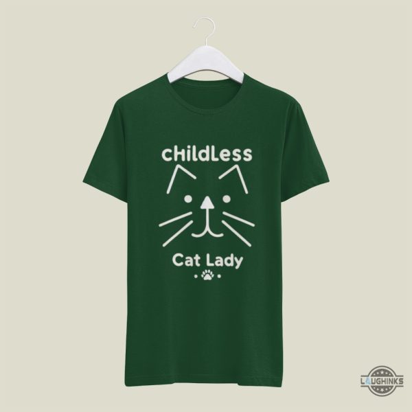 childless cat lady kamala harris shirt