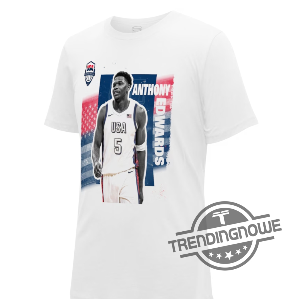 Anthony Edwards Usa Basketball 2024 Summer Olympics Player Cutout Shirt Usa Basketball 2024 Summer Olympics Shirt 6 Anthony Edwards USA Basketball 2024 Summer Olympics Player Cutout Shirt USA Basketball 2024 Summer Olympics Shirt