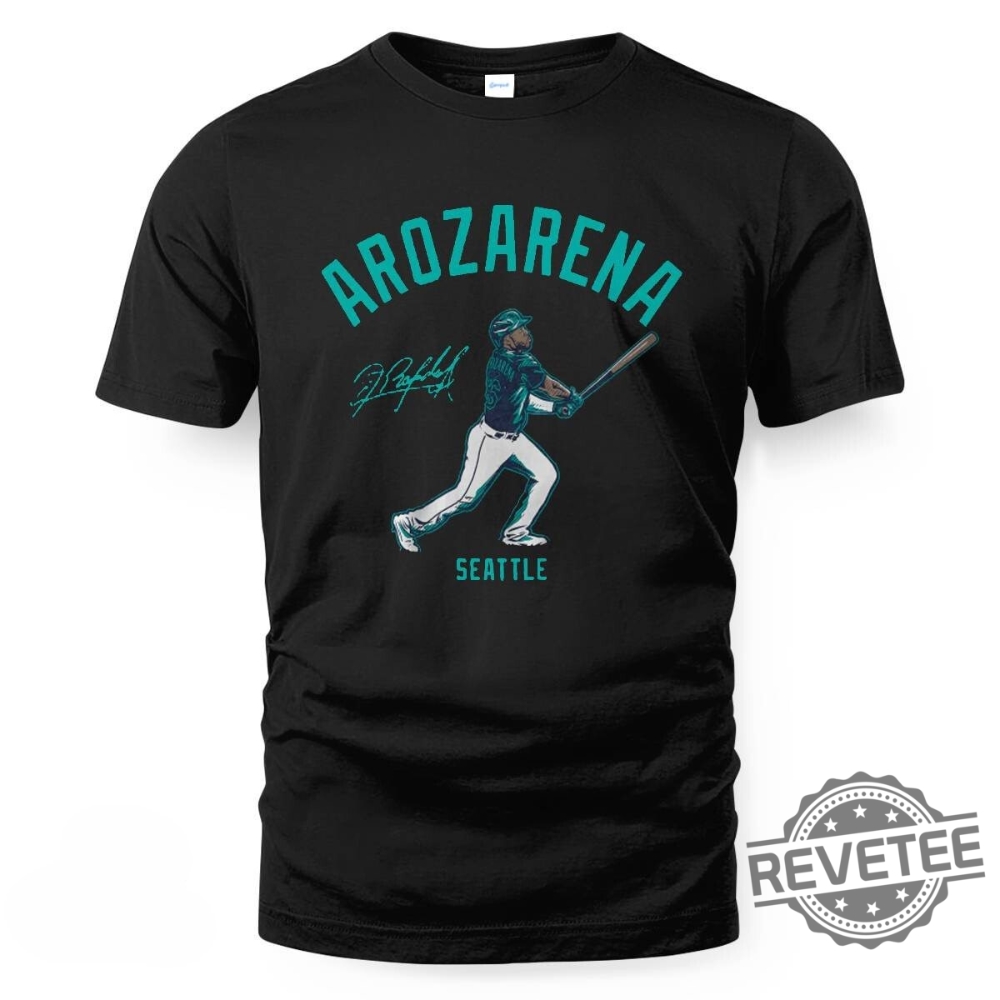 Arozarena Swing Seattle T Shirt Arozarena Swing Seattle Shirt revetee 1