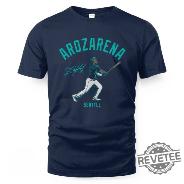 Arozarena Swing Seattle T Shirt Arozarena Swing Seattle Shirt revetee 2